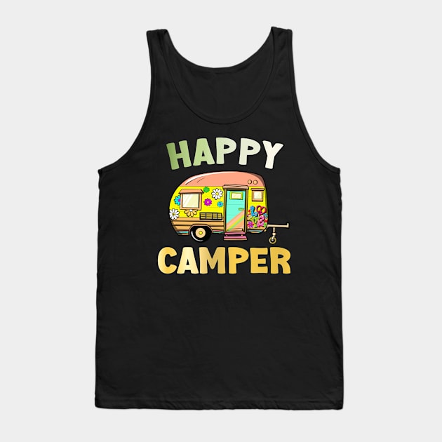 Happy Camper Tank Top by Whimsical Frank